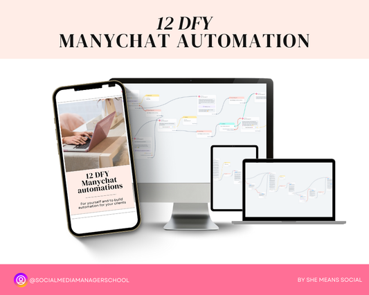 12 DFY Manychat automations