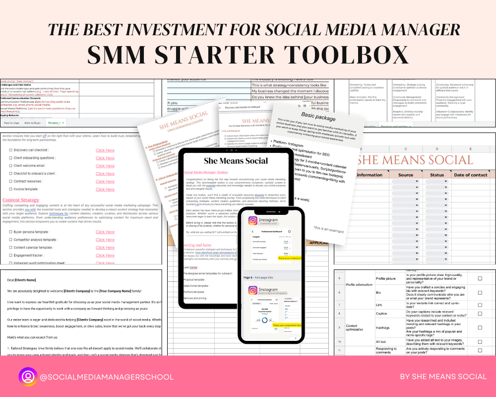 SMM TOOLBOX- The starter kit for Social Media Manager