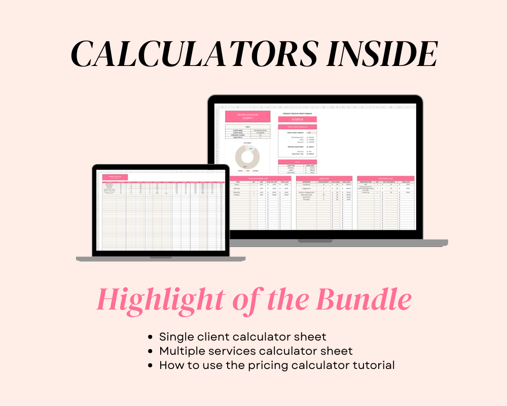 Pricing calculator for Service Based Business owners