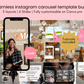 Seamless Carousel Instagram Template (Pack of 5)