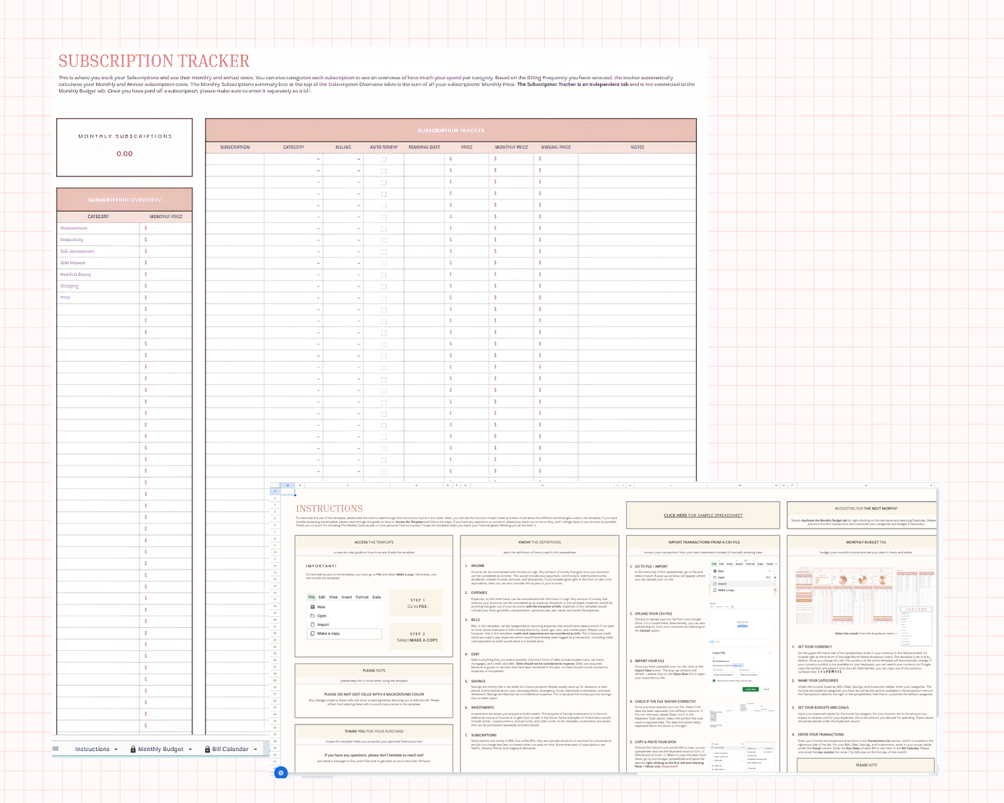 Freelancer's Budget Tracker Template