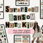 Earth-Tone Scrapbook Style Meets Ransom Note Aesthetic - With 500+ Editable Elements