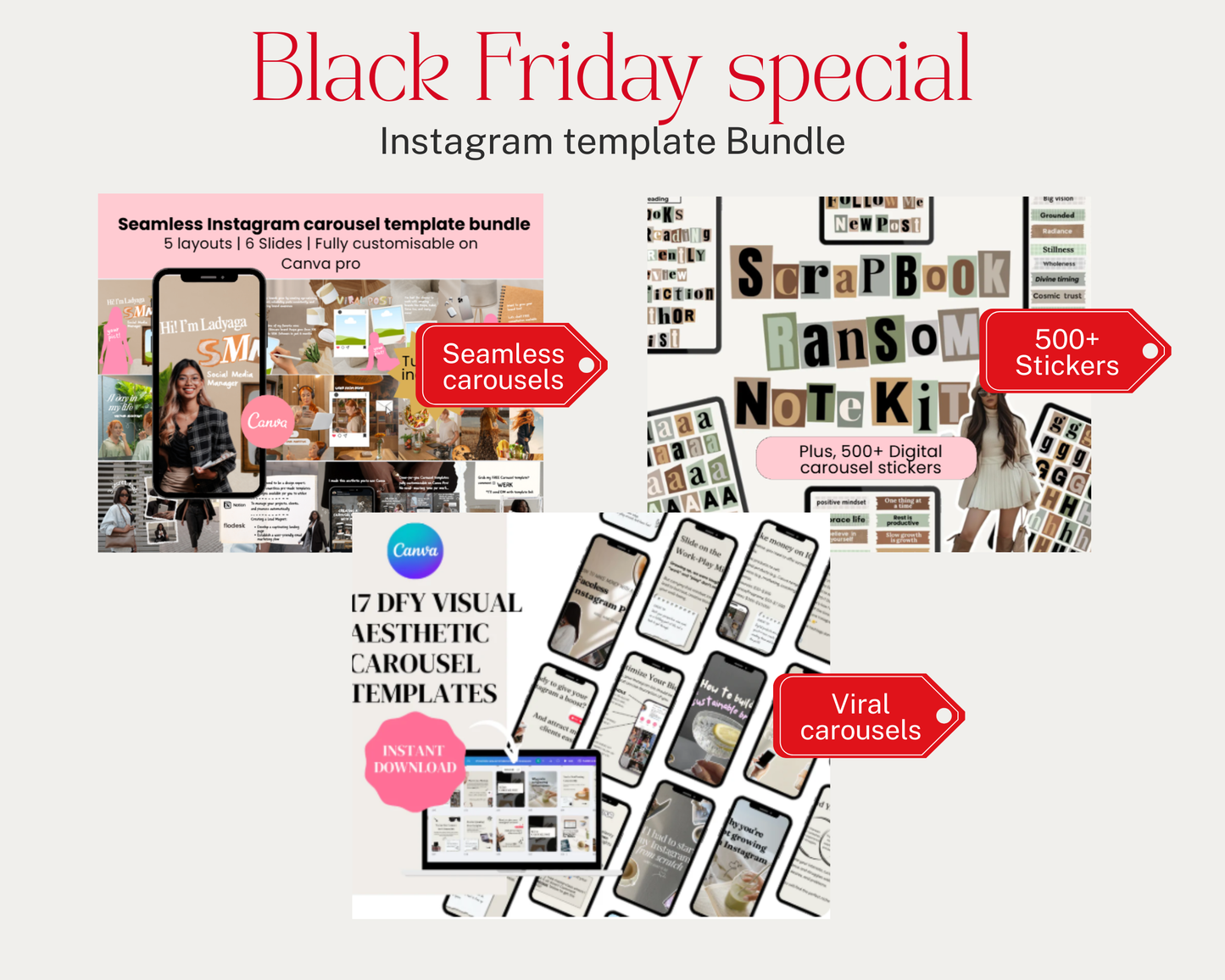 Instagram template bundle