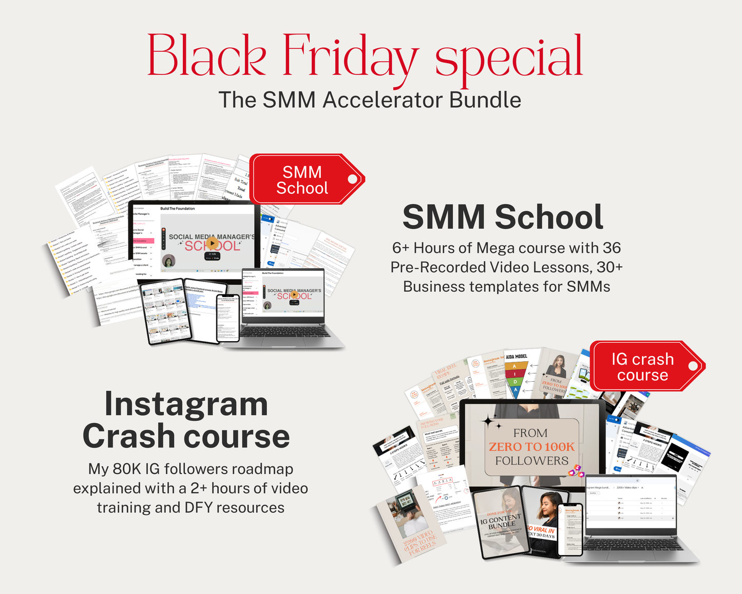 The SMM Accelerator Bundle ( SMM School + IG Crash Course)