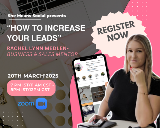 How to Increase Your Leads - with Rachel Lynn Medlen : Business & Sales Mentor