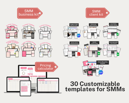 The SMM Toolbox Bundle: (30 Done-For-You Templates for Social Media Managers)